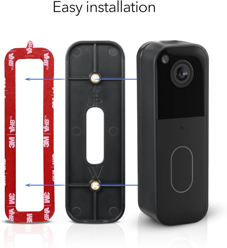 No-Drill Mount Compatible with Blink Video Doorbell 1St Gen & 2Nd Gen - Adhesive gallery