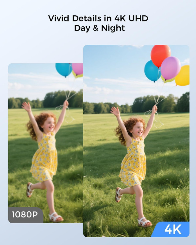 【360° Panoramic】 4K Poe PTZ Security Camera Outdoor, 355 Pan & 90 Tilt for Home gallery