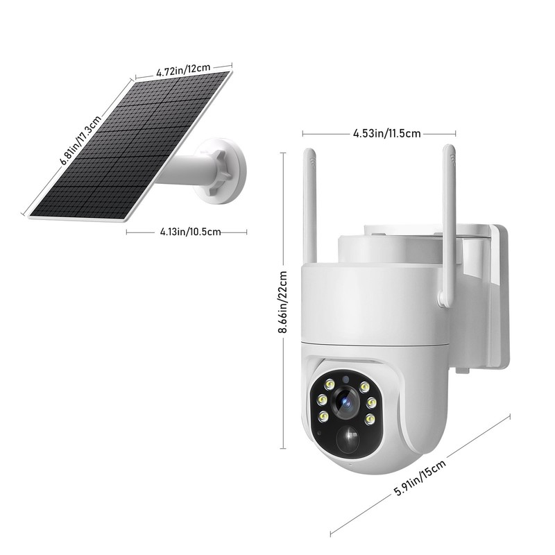 4G LTE Cellular Solar Security Camera No WiFi Outdoor 2K Night Vision & SIM Card gallery