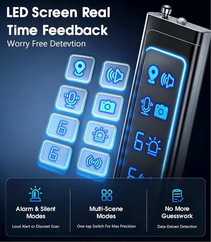 High Precision WiFi Scanner & Hidden Camera Detector, Ideal for Travel & Office gallery