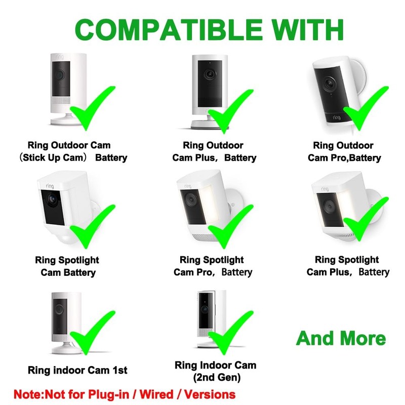 10FT Power Adapter and Cable for Ring Outdoor Cam（Stick Up 10 FT, White gallery