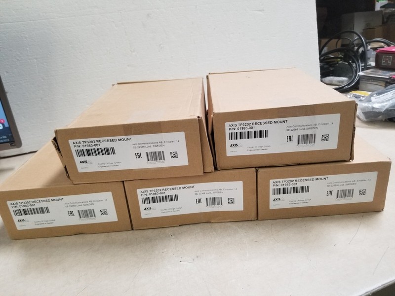 Lot of 5 – Axis TP3202 Camera Dome Recessed Mountable Indoor for 01983-001