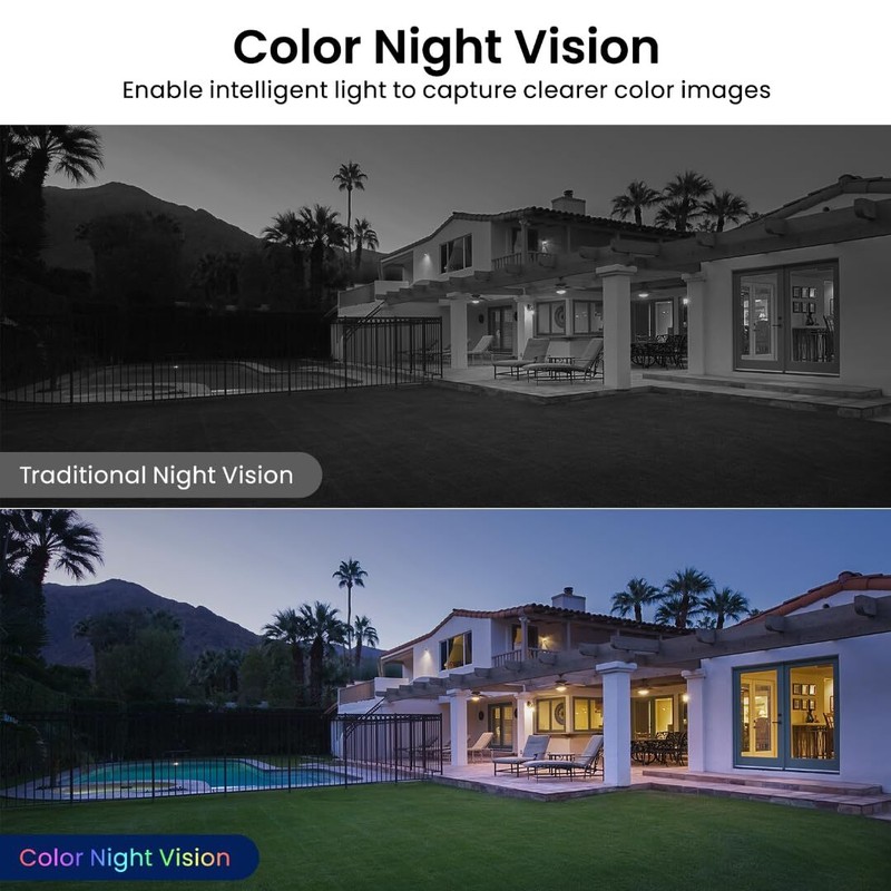 2K WiFi Home Security Cameras with Two-Way Talk Color Night Vision 4-Pack gallery