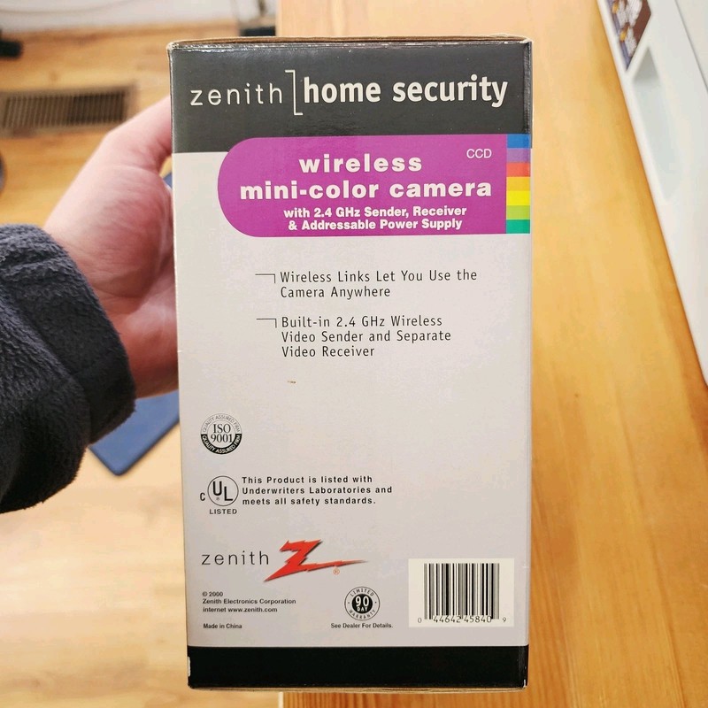 Zenith Home Security Wireless Mini Color Camera CCD ZEV224 - Receiver & Camera gallery