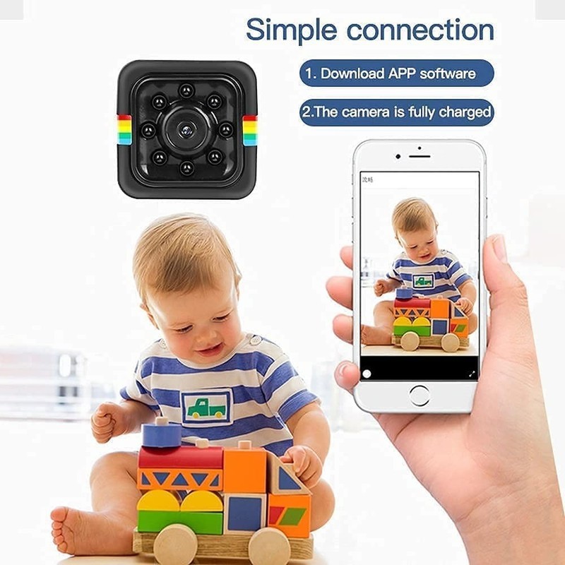 HC 1080P WiFi Mini Security Camera for Home Kids Pets with Night Vision gallery
