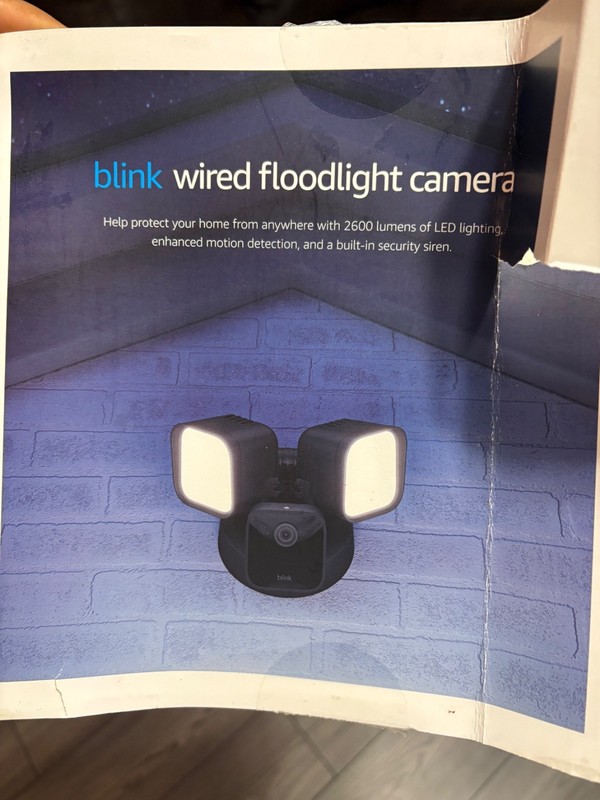 Blink Wired Outdoor Floodlight Camera - Black (B0B5VGZTXH) gallery