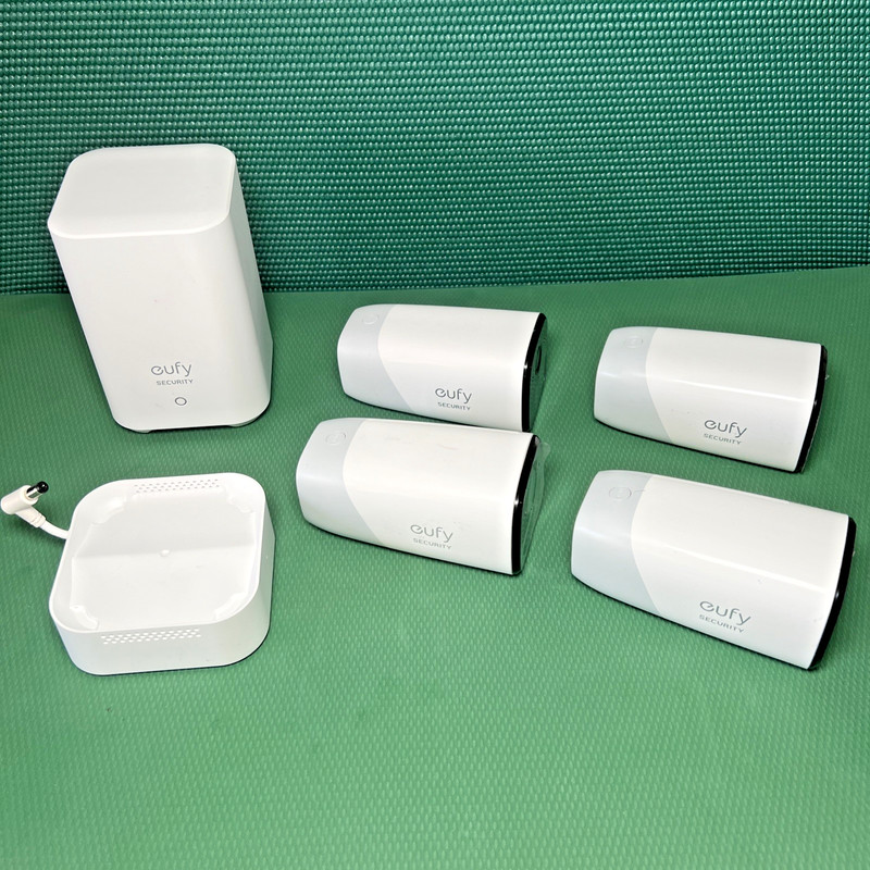 Set Of 4 EufyCam 2 T8114 Wireless Home Security Add-on Camera & Eufy HomeBase 2 gallery