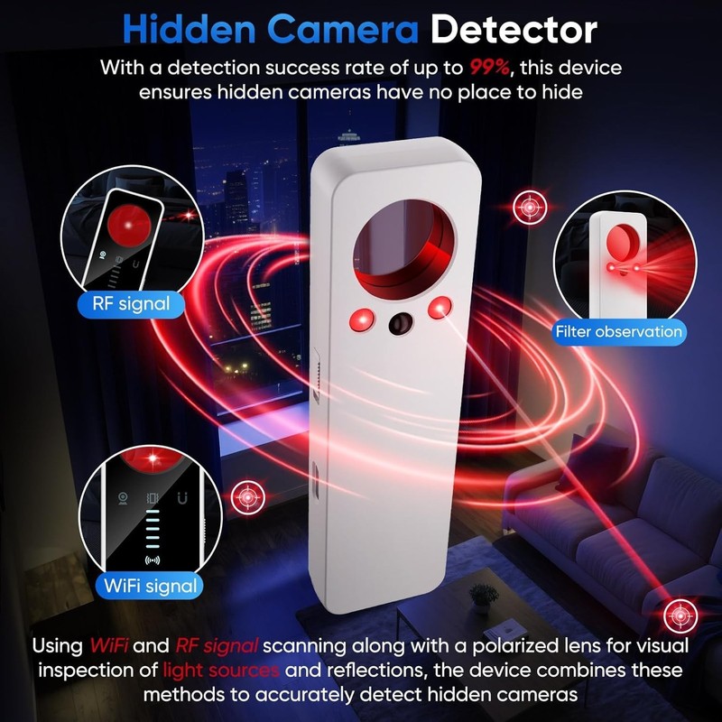 Wireless GPS Tracker and Hidden Camera Detector - Compact & Lightweight 4.1in gallery