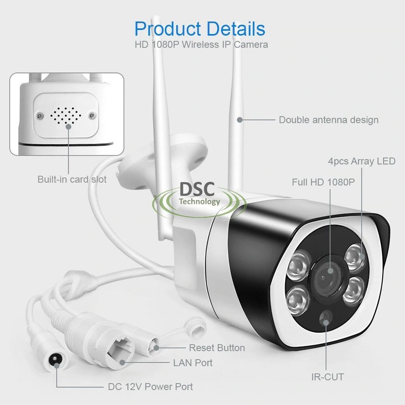 5MP 1080P IP Camera Outdoor WiFi Security Camera Wireless Video Surveillance gallery