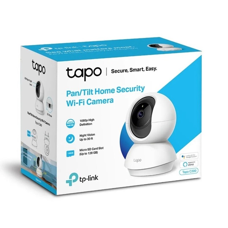 TP-Link TPLINK TAPO C200 PAN/TILT SEC WIFI CAM TAPOC200 -UK