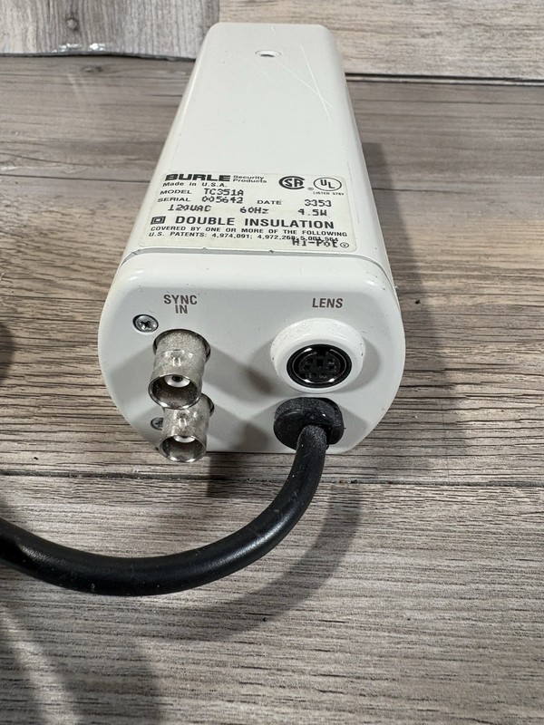 Burle TC351A Security Camera w/ TV Zoom Lens HS10ZME-5 - POWER BASE ONLY gallery