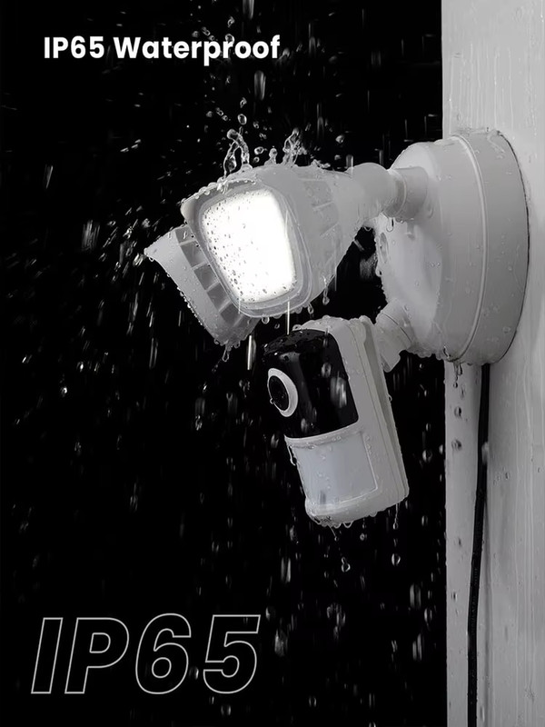 2K Wired Floodlight Security Camera, Outdoor with Motion Sensor Cam,Color Night gallery