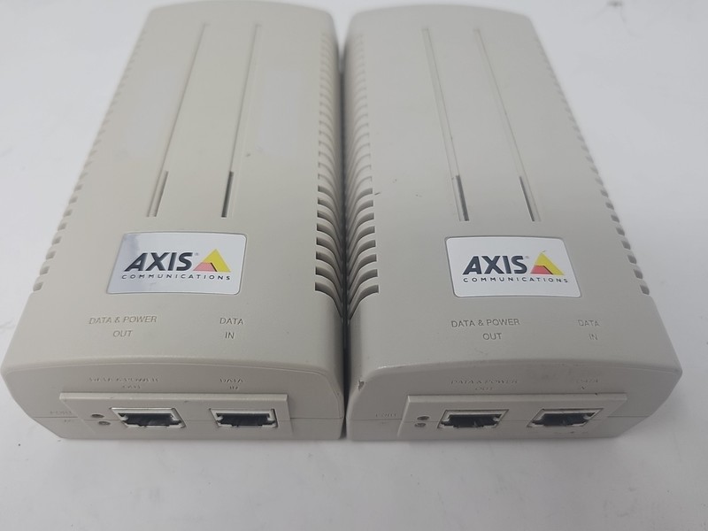 2 Lot AXIS T8123 High POE-30W Midspan 1-Port With Power Cord. gallery