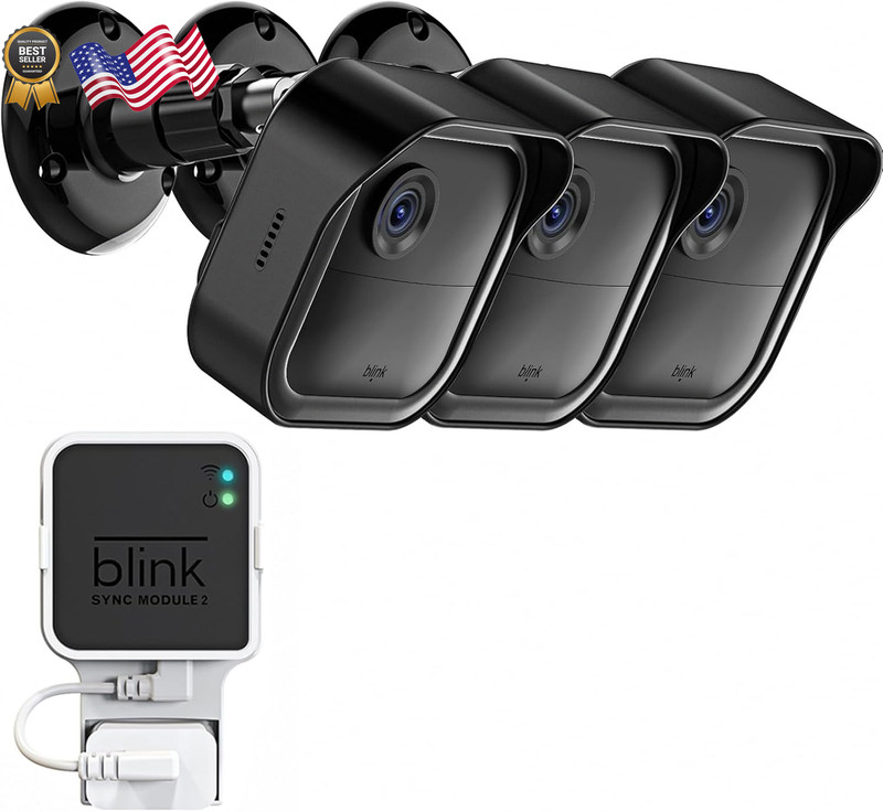 All New Blink Outdoor & Indoor Wireless Home Security Camera System Mount 3 Pack