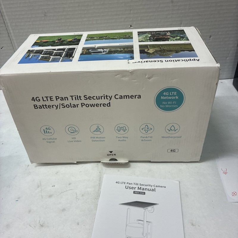 NEW 4G LTE Pan Tilt Security Camera Camo RBX-S56