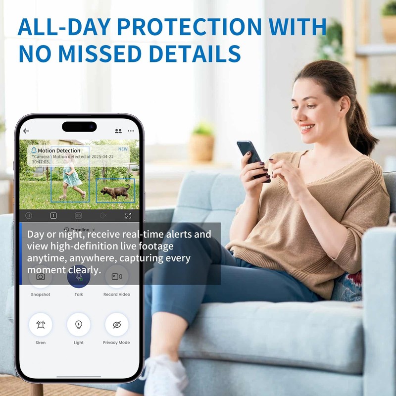 2K 3MP Indoor Security Camera for Baby Monitor, Dog Camera AI Motion Detectio... gallery