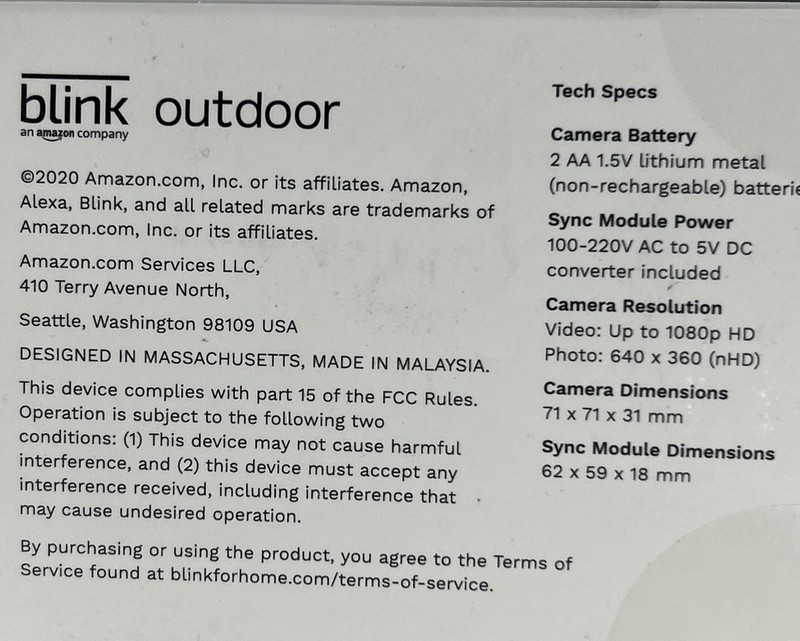 NEW Blink Outdoor Camera Battery Powered Security 1 Camera System ALEXA! NIB! gallery