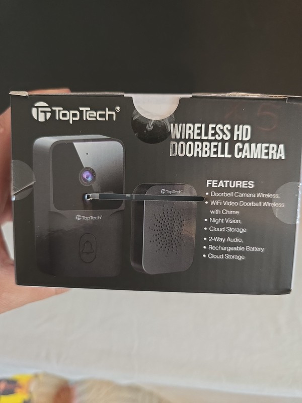 Top Tech Wireless HD Doorbell Camera TT-B32U Night Vision, Record, Listen New gallery