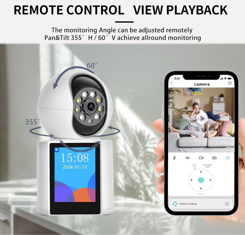 WIFI Video Calling Camera With 2.8 Inches Screen Baby Monitor Security gallery