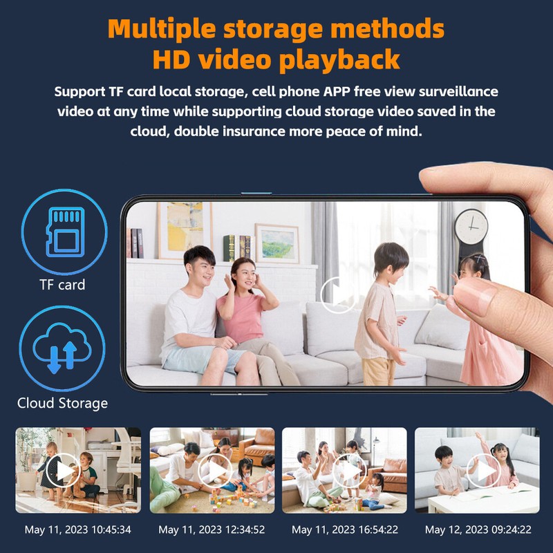 2PCS 5G Wifi Camaras De Seguridad Exterior Inalambrica Con Vision Nocturna 1080P gallery