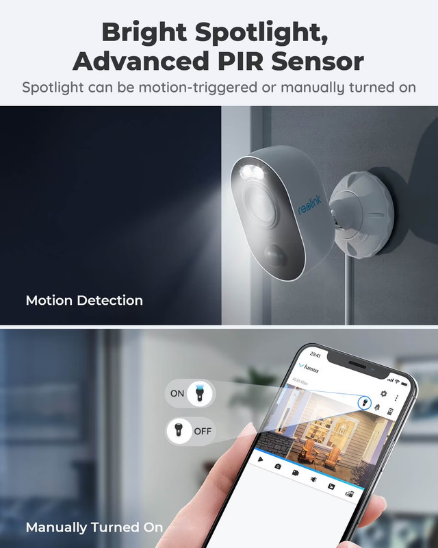 4MP Outdoor/Indoor Wifi Security Camera with Spotlight, Color Night Vision, 2-Wa gallery