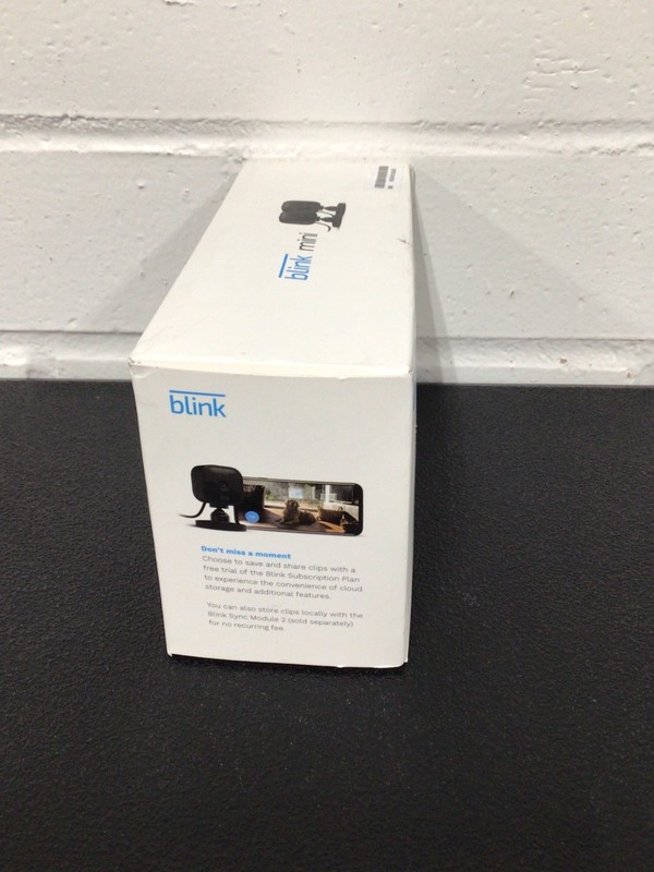 Blink Mini HD Indoor Wi-Fi IP Cameras 2-Pack Black, Alexa, Motion, 2-Way gallery