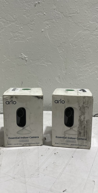 Arlo Essential Indoor Camera 2nd Generation VMC 2060-100NAS Lot of 2 NEW