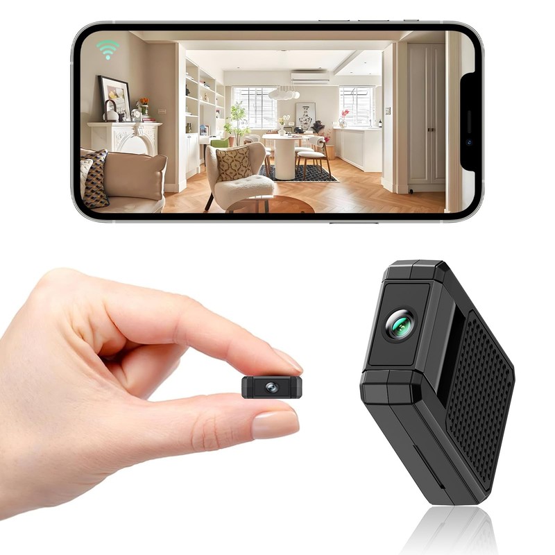 2026 Mini Wireless Security Camera Only 0.9 Inch Small Home WiFi 1080P HD Mic…