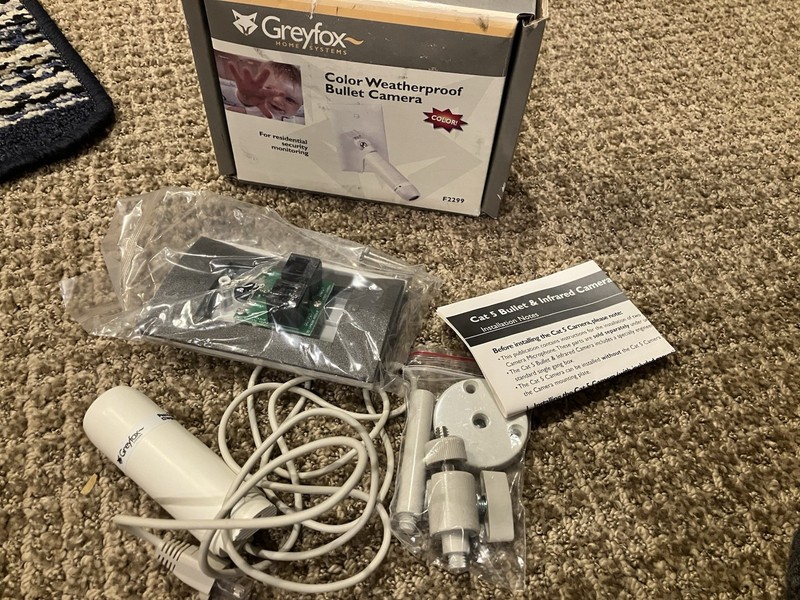 Greyfox F2299 Color Weatherproof Bullet Security Camera - NEW Open Box gallery
