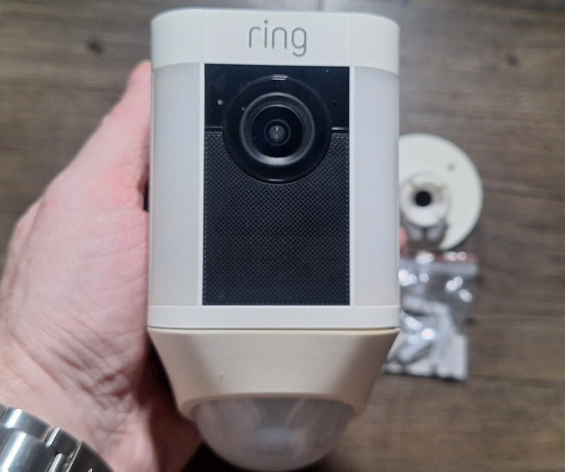 Ring Spotlight Cam Battery Wireless Security Camera W/ 2 Batteries&Accessories gallery