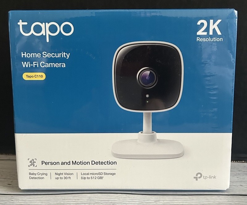 TP-Link Tapo C110 Indoor Home Security Wi-Fi Camera 2K Resolution 2 Ways Audio