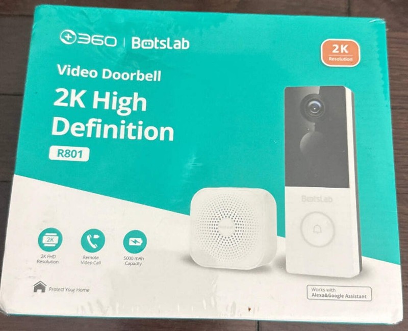 360 Botslab Video Doorbell R801 offers advanced security with sharp 3MP resoluti gallery