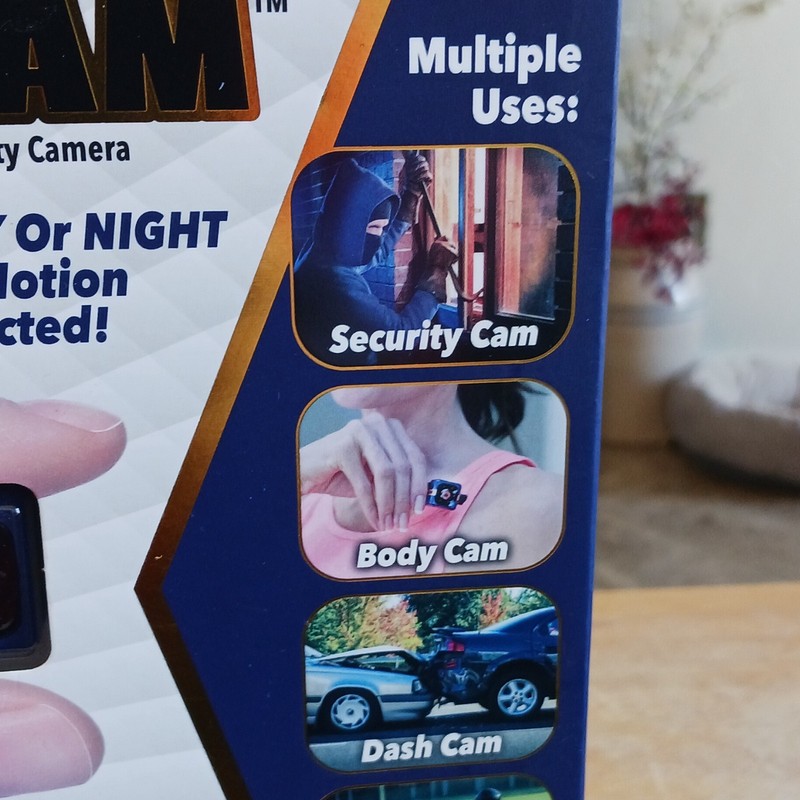 Atomic Beam Cop Cam Motion Activated 720p HD CCTV Camera Blue w/ 8GB Card gallery