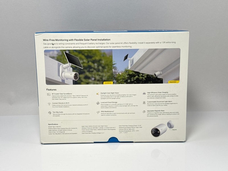 Tapo MagCam C460 4K Wireless Outdoor Security Camera Solar Battery Kit gallery