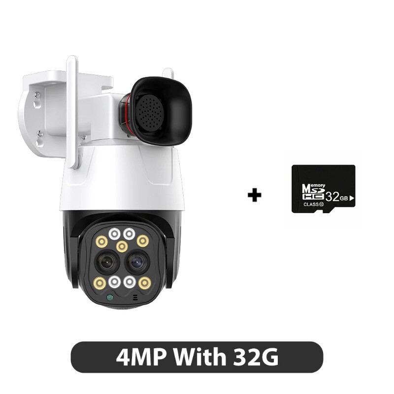 4K 8MP HD WIFI PTZ Outdoor Wireless IP Camera Ai Tracking Security CCTV Camera gallery