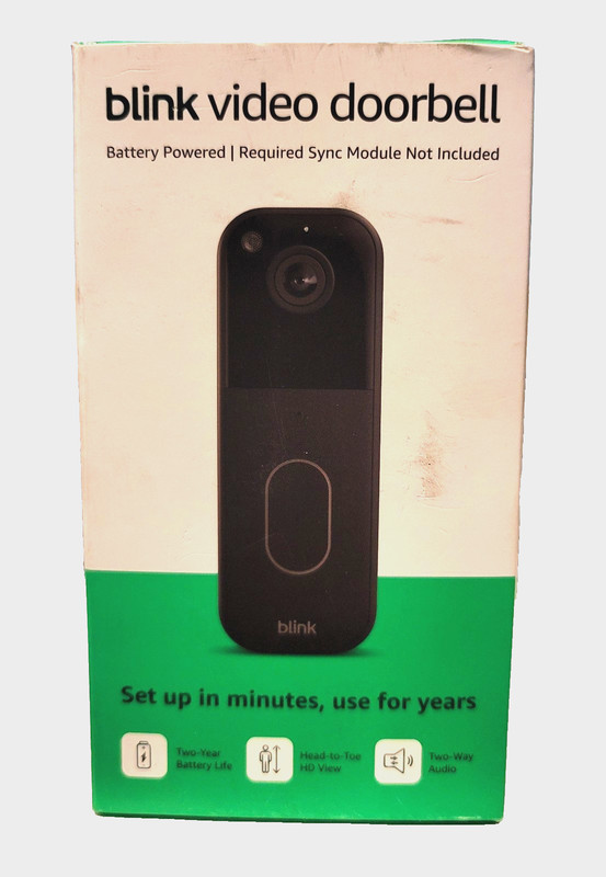 Blink Wireless Video Doorbell 2nd Gen Newest Model Black HD, NEW/SEALED