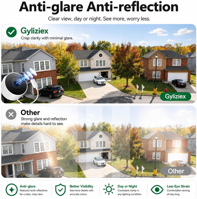 2K No-Drill Window Security Cameras, 2Packs Magnetic Cameras for Home Security, gallery
