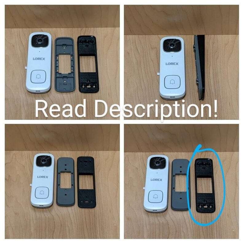 Lorex B862AJD Series 4K Wired Video Doorbell Compatible Spacer Offset Mount gallery