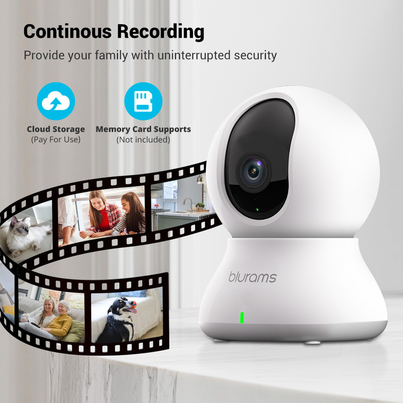 2/4X Blurams 2K Indoor Security Camera Pet Baby Child Monitor Night Vision FHD gallery