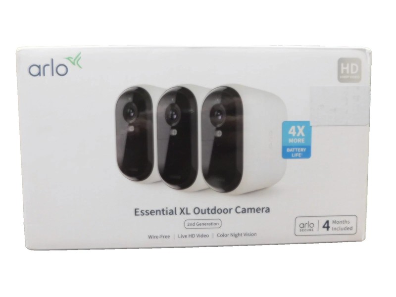 Arlo Essential XL 3-Camera Outdoor Wireless HD Security Camera 2GN VMC2352100NAS