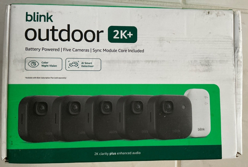 Blink Outdoor 2K+ 5 Color Camera System + Sync Module Core **BRAND NEW/UNUSED**