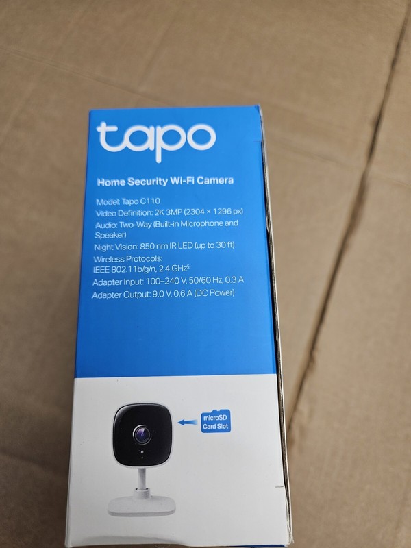 TP-Link C110 TAPO 2k Smart Surveillance Camera - White gallery