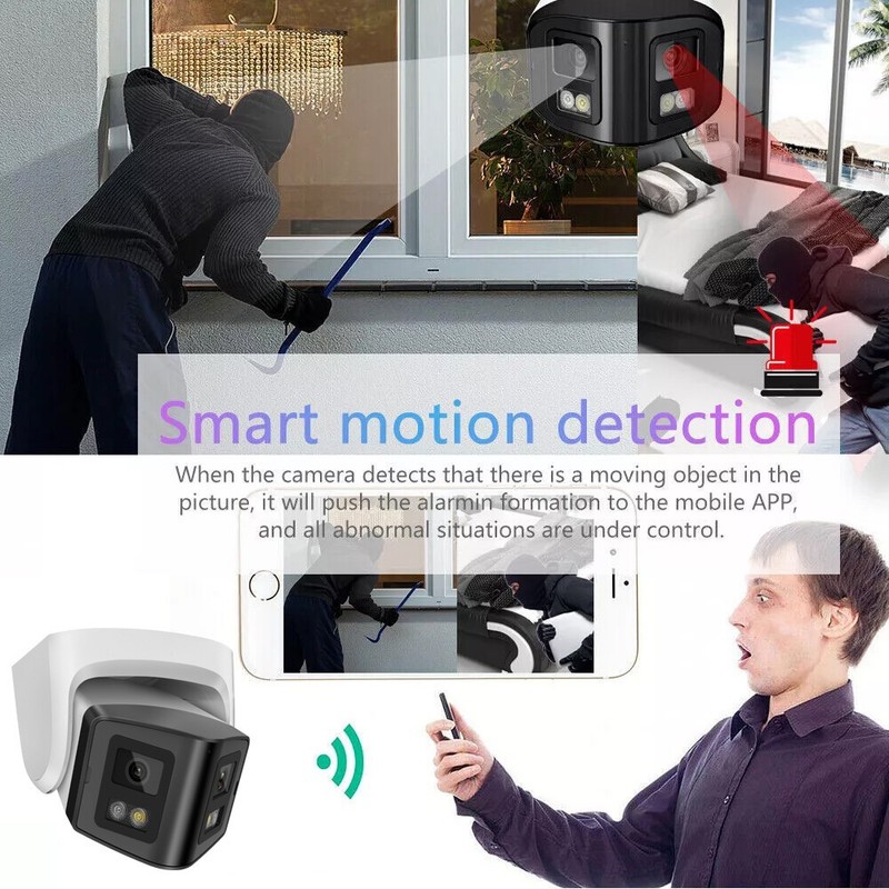 2X Vikylin 4MP Full Color PoE Security Camera Dual Lens 2-Way Audio Outdoor gallery