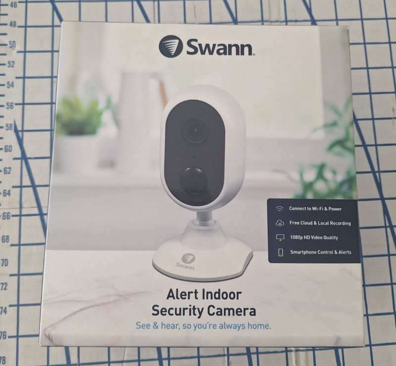 Swann Alert Indoor Security Camera Ultra Secure Audio Intercom 1080p White