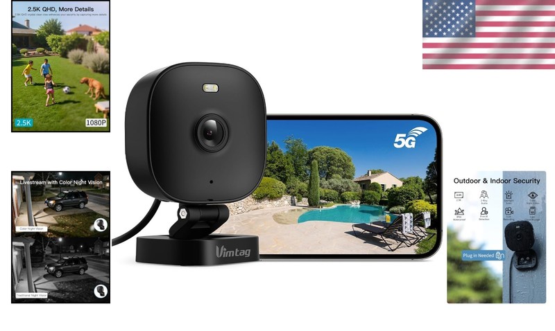 High-Definition 4MP House Security Camera with Smart Alerts & Color Night Vision gallery