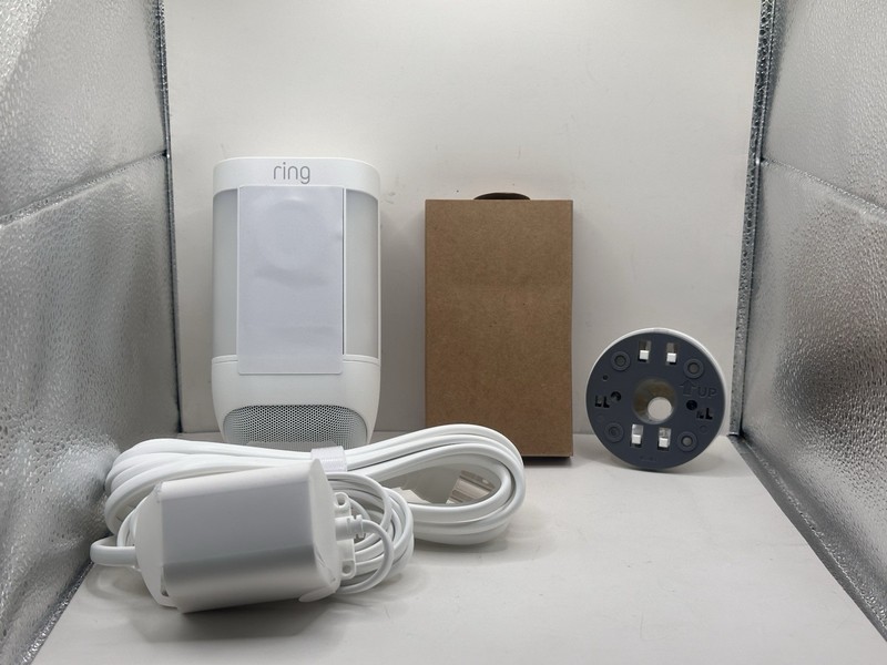 Ring Spotlight Cam Plus, *Plug In* Two-Way Talk, Color Night Vision and Siren