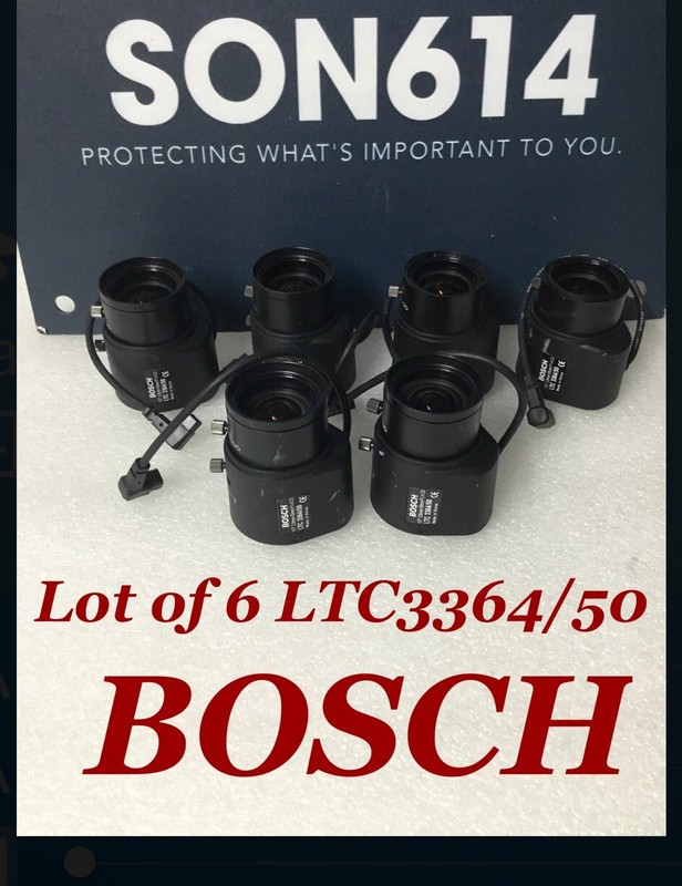 Lot 6 Bosch LTC3364/50 Security Lenses 2.8-10mm 1/3” F1.4 CS CCTV Camera TESTED!