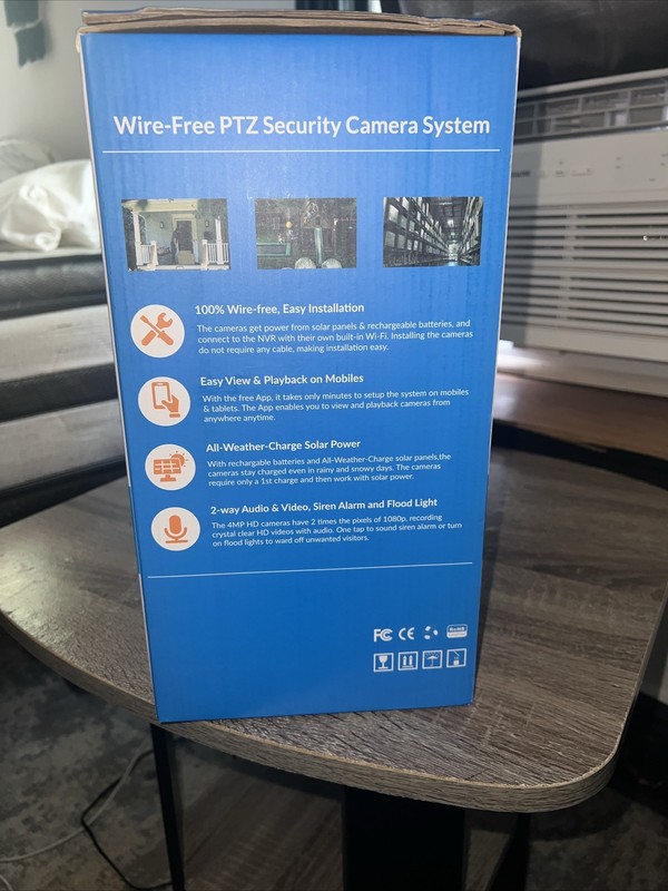 Wire-Free PTZ Wireless Solar Security camera. Easy Install & All Weather Charge. gallery