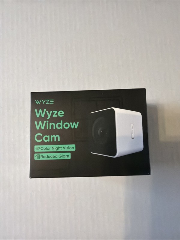 New – Wyze Window Cam, Color Night Vision, Reduced Glare, WYZEWCWH