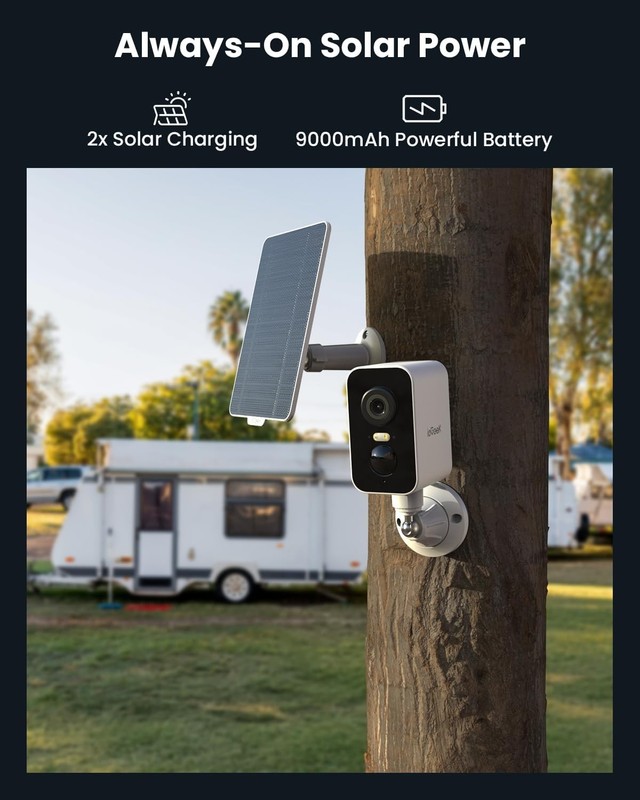 4G LTE Cellular Security Camera No WiFi Solar Outdoor Night Vision With SIM Card gallery